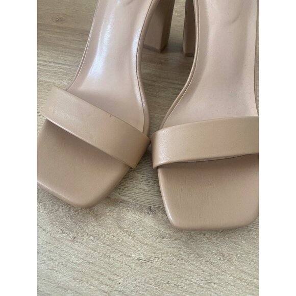 Ankle Strap Block Heel Sandals In Nude Tan By A New Day Size 6.5 - Picture 5 of 7
